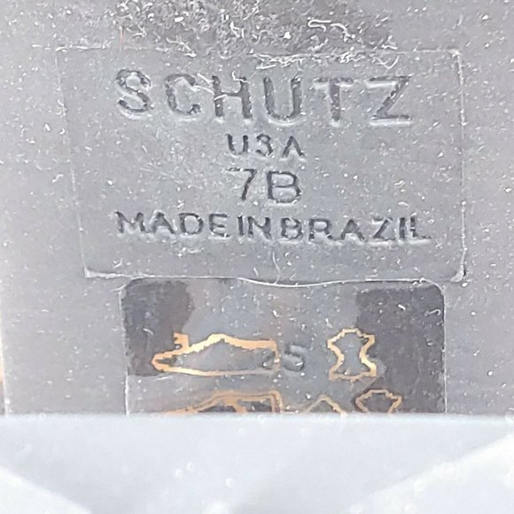 Schutz‎ Synthetic Leopard High Heel Ankle Boot 7 - Picture 10 of 10